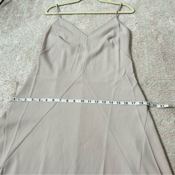 Thakoon Dusty Blush Nude Midi Slip Dress Size 4 Minimalist Clean Girl Neutral - Picture 7 of 14